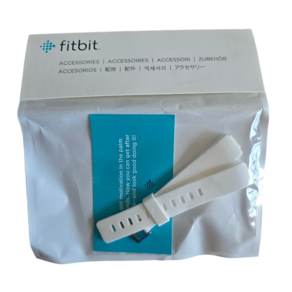 Fitbit OEM White Inspire‎ HR Accessory Band Silicone Strap Unisex Small Fitness